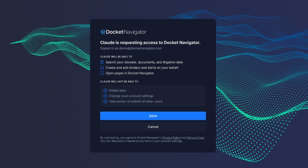 Review the permissions Claude is requesting and select Allow to connect your account